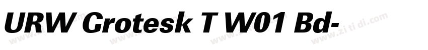URW Grotesk T W01 Bd字体转换